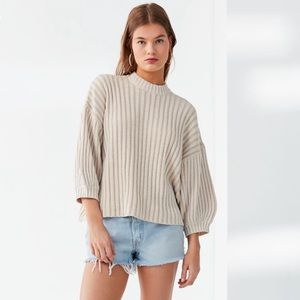 UO Lou Mock-Neck Pullover Sweater